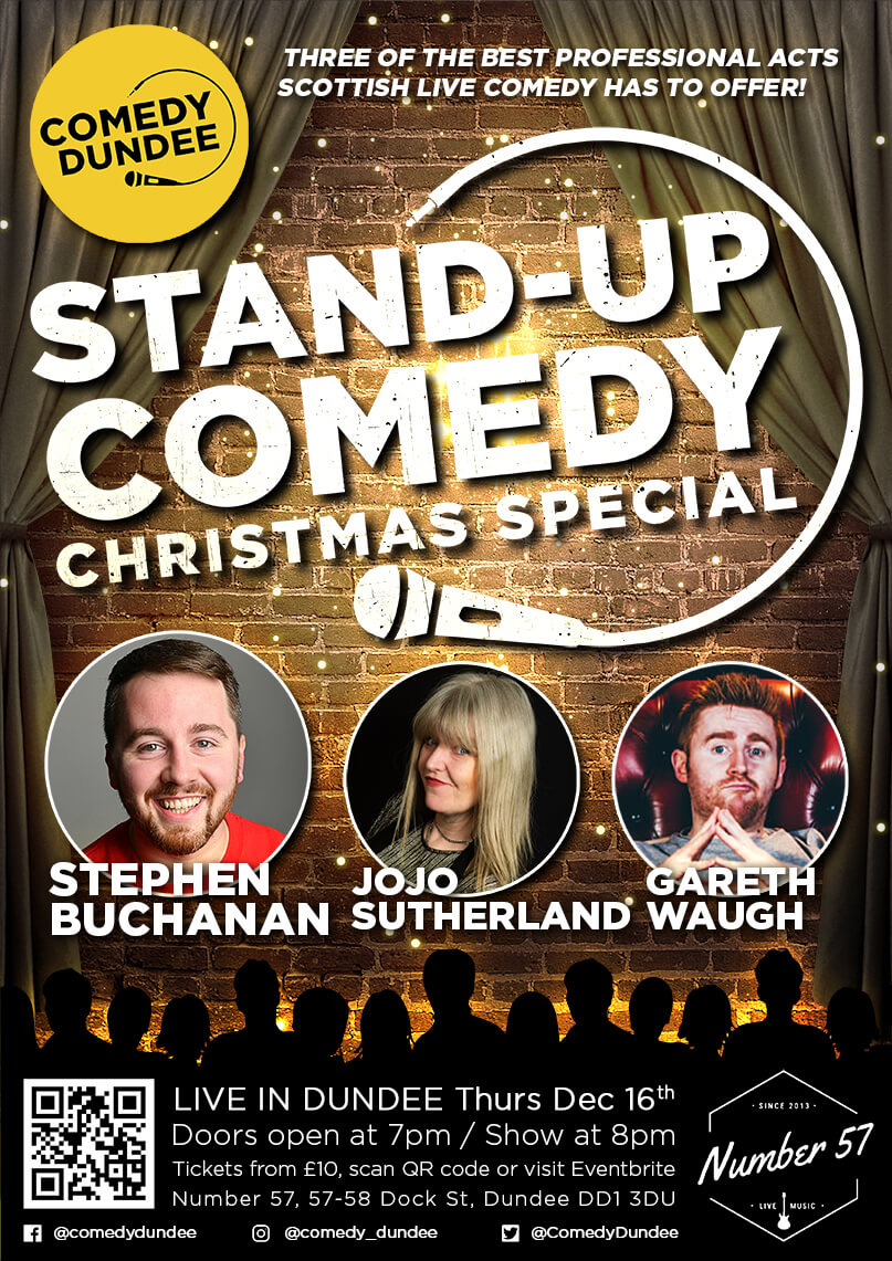 Comedy Dundee Christmas Special 9 dec16th webposter