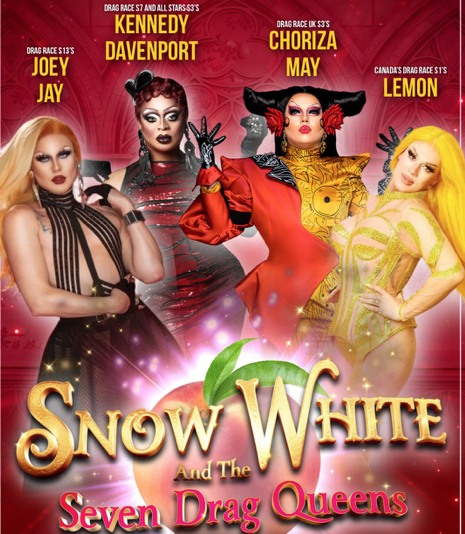 snow with and the seven drag queens